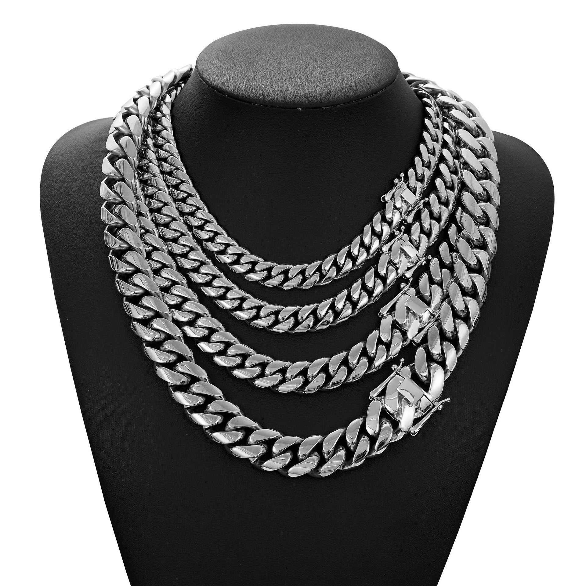 6-22mm Miami Cuban Chain – Stainless Steel Necklace | MILES