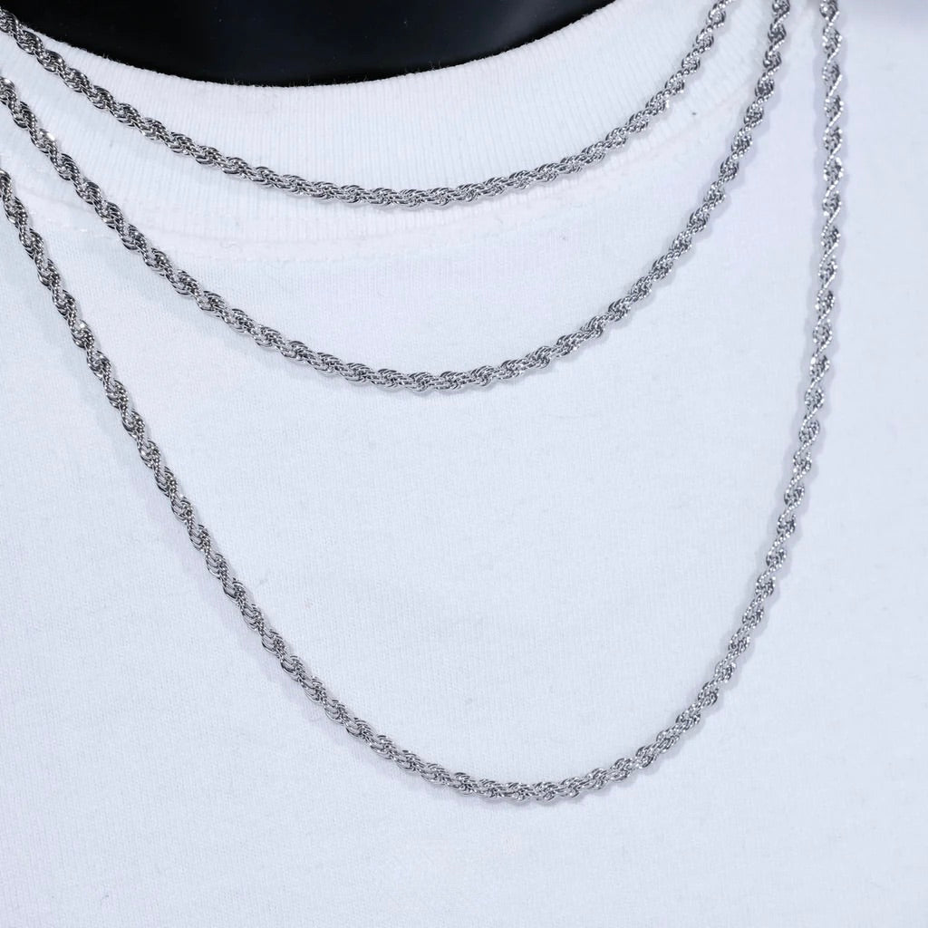 Twist rope chain necklace