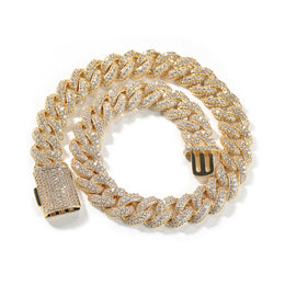 18mm Iced Box Clasp Cuban necklace product view 2