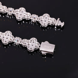 Back of the silver-tone cross links and box clasp showing the S925 stamp