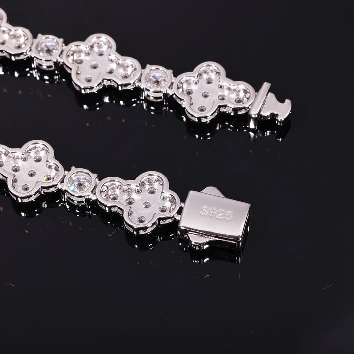 Back of the silver-tone cross links and box clasp showing the S925 stamp