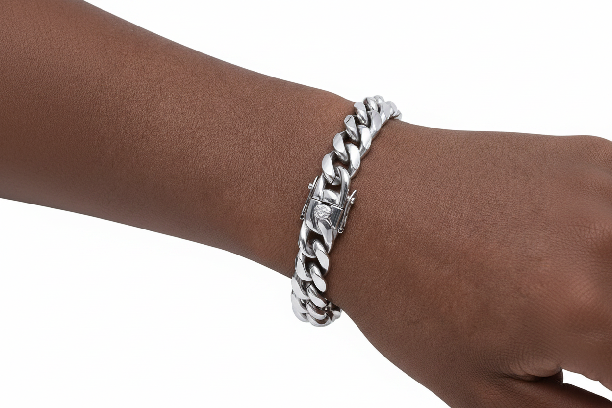 6-18mm Miami Stainless Steel Cuban Link bracelet product view 4