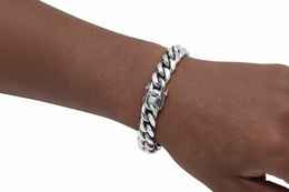 6-18mm Miami Stainless Steel Cuban Link bracelet product view 4