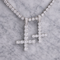 Iced Out Moissanite Inverted Cross Pendant- Miles Jewellery