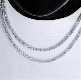 4mm Iced Tennis Chain Necklace- Miles Jewellery