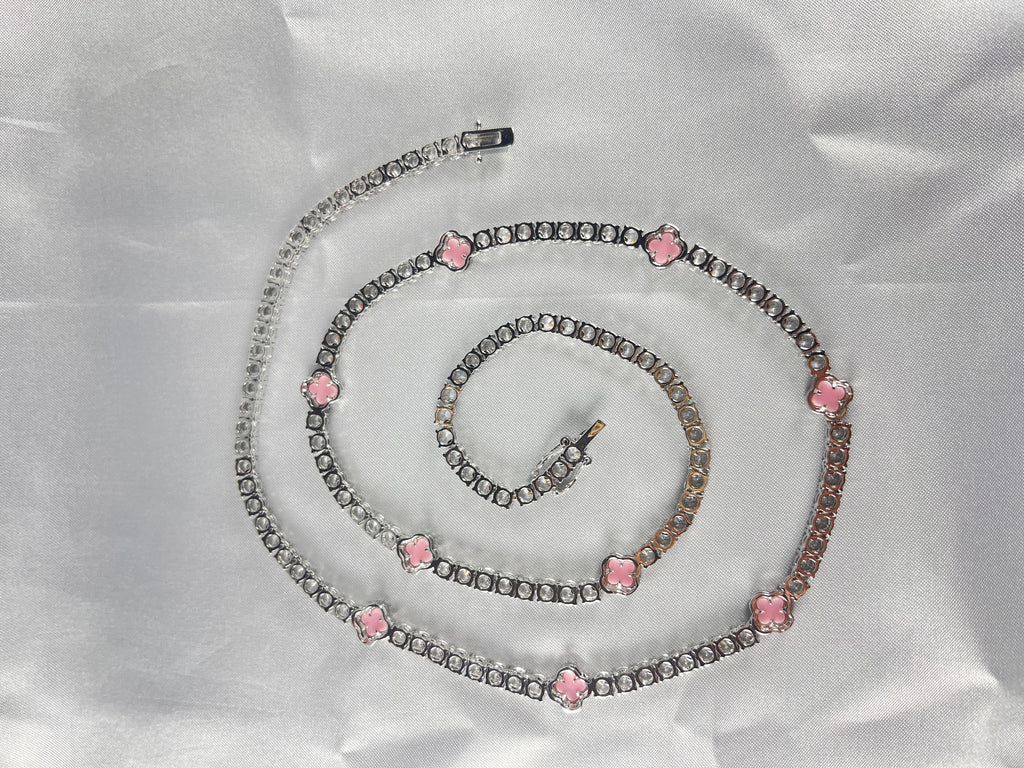 Four-Leaf Clover Lucky Tennis Chain- Miles Jewellery