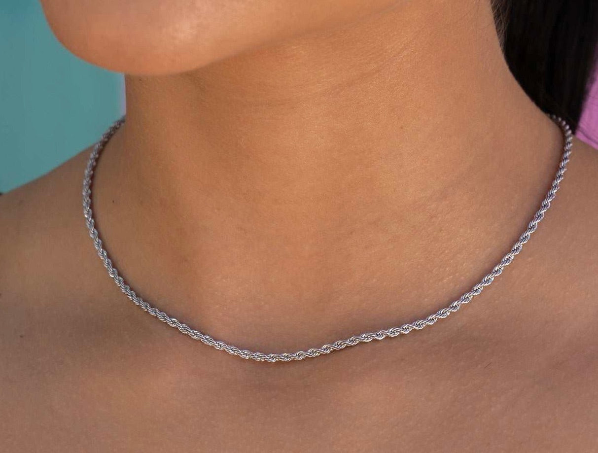 Twist Rope Chain Necklace- Miles Jewellery