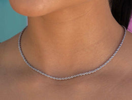 Twist Rope Chain Necklace- Miles Jewellery