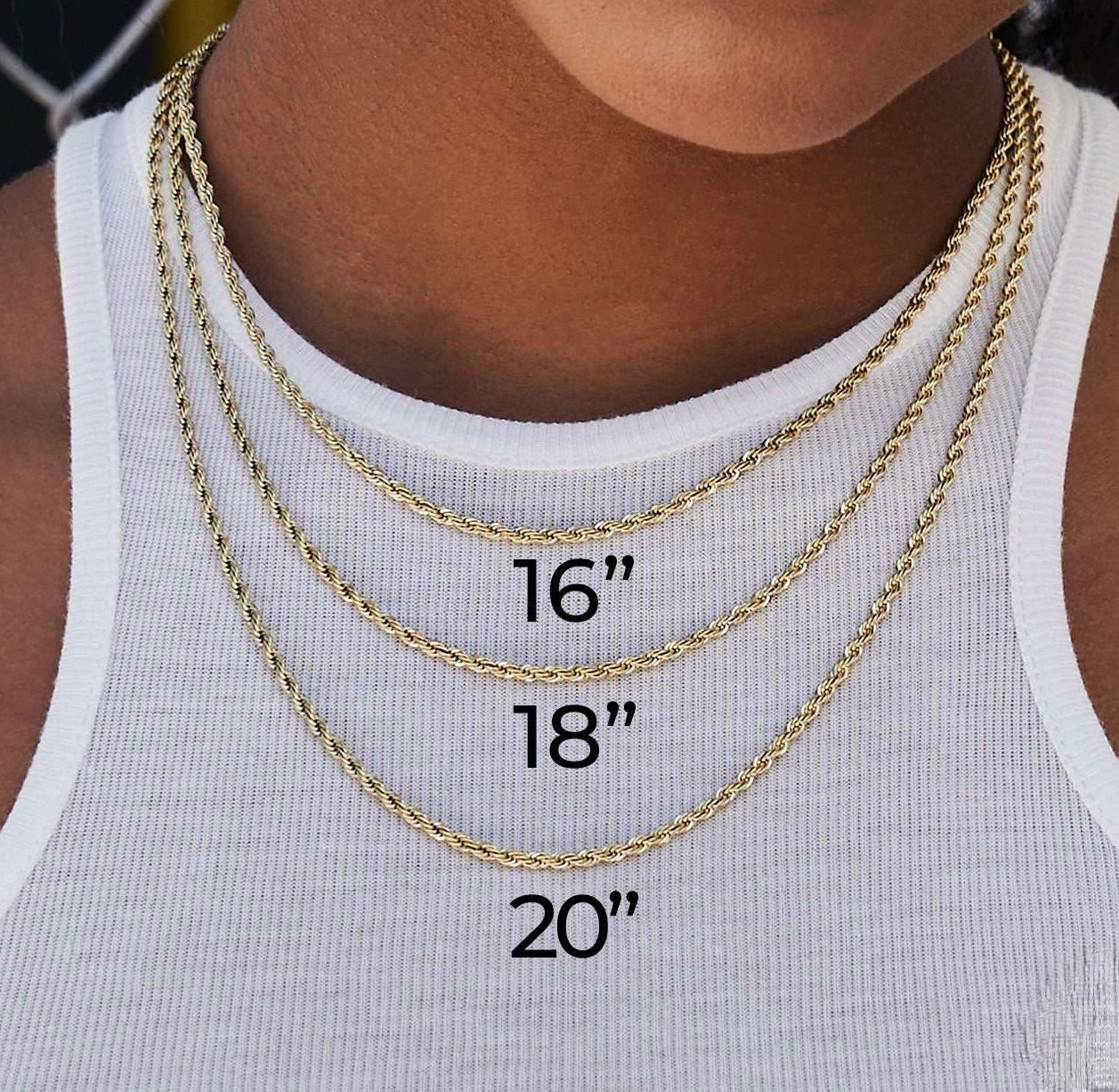Twist Rope Chain Necklace- Miles Jewellery