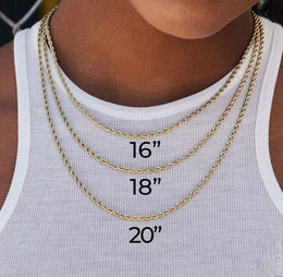 Twist Rope Chain Necklace- Miles Jewellery