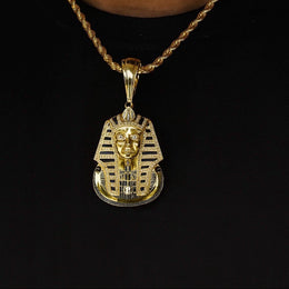 Iced Out Egyptian Pharaoh Pendant- Miles Jewellery