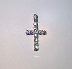 2-6.5mm VVS1 Moissanite 925 Sterling Silver Cross Pendant