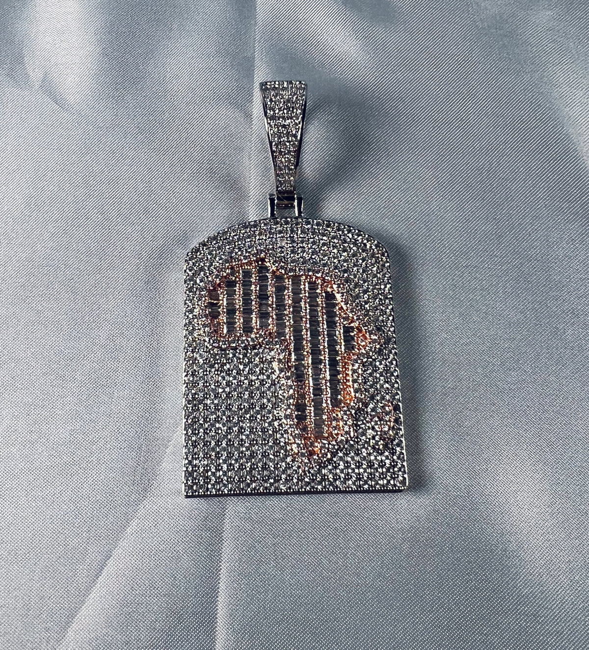 Iced Out Africa Map Pendant – Hip Hop CZ Diamond Africa Necklace- Miles Jewellery