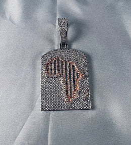 Iced Out Africa Map Pendant – Hip Hop CZ Diamond Africa Necklace- Miles Jewellery