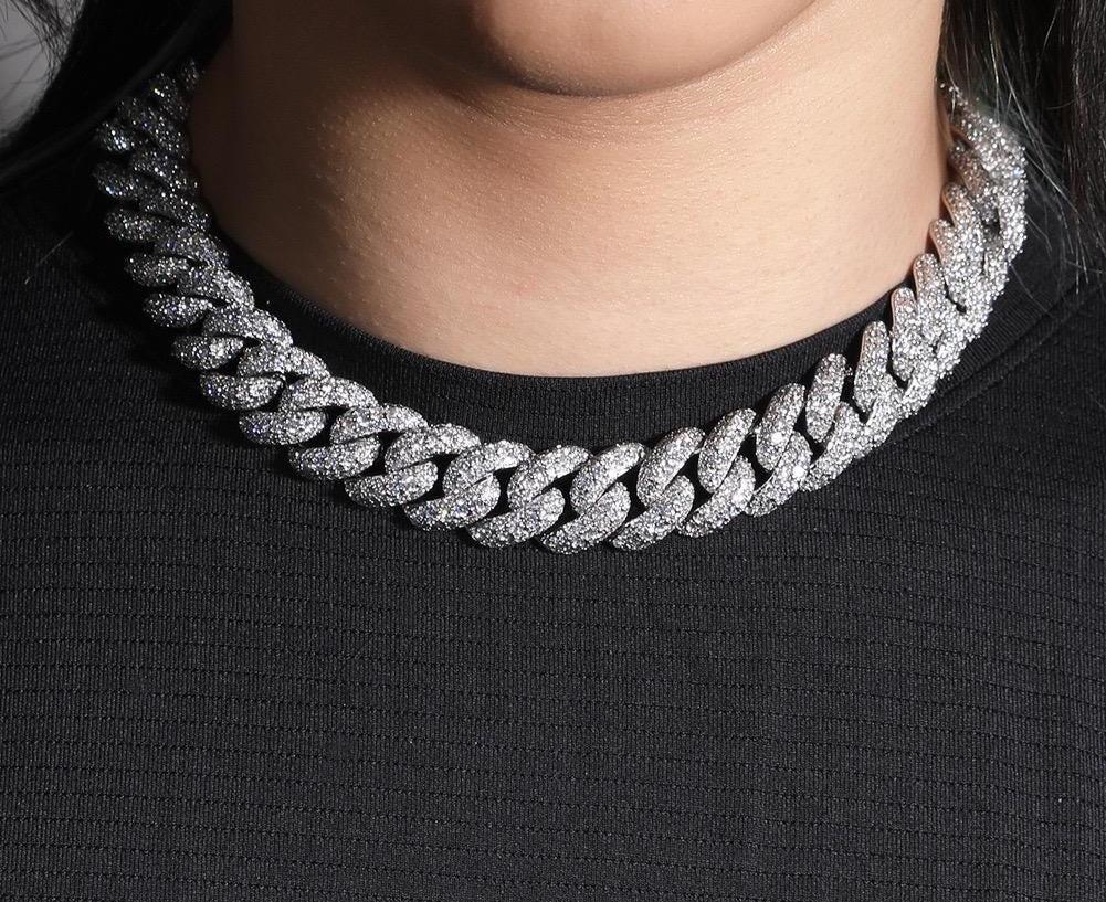 18mm Iced Out Miami Cuban Chain