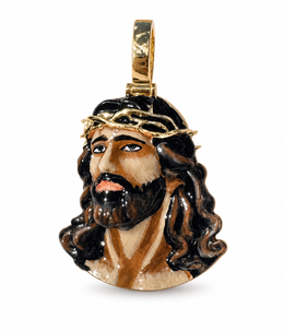 3D Jesus Enamel Head Pendant — product image 1