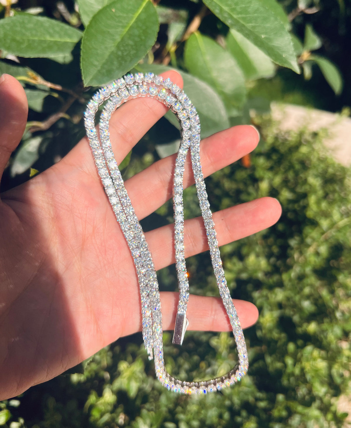 4mm Iced Tennis Chain Necklace- Miles Jewellery