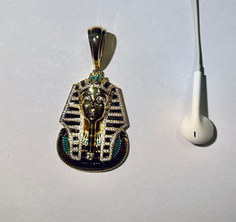 Iced Out Egyptian Pharaoh Pendant- Miles Jewellery
