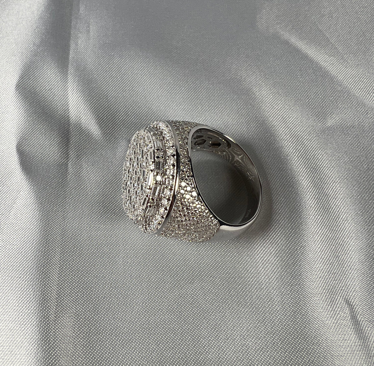 Dome Moissanite Statement Ring - 22.5mm- Miles Jewellery