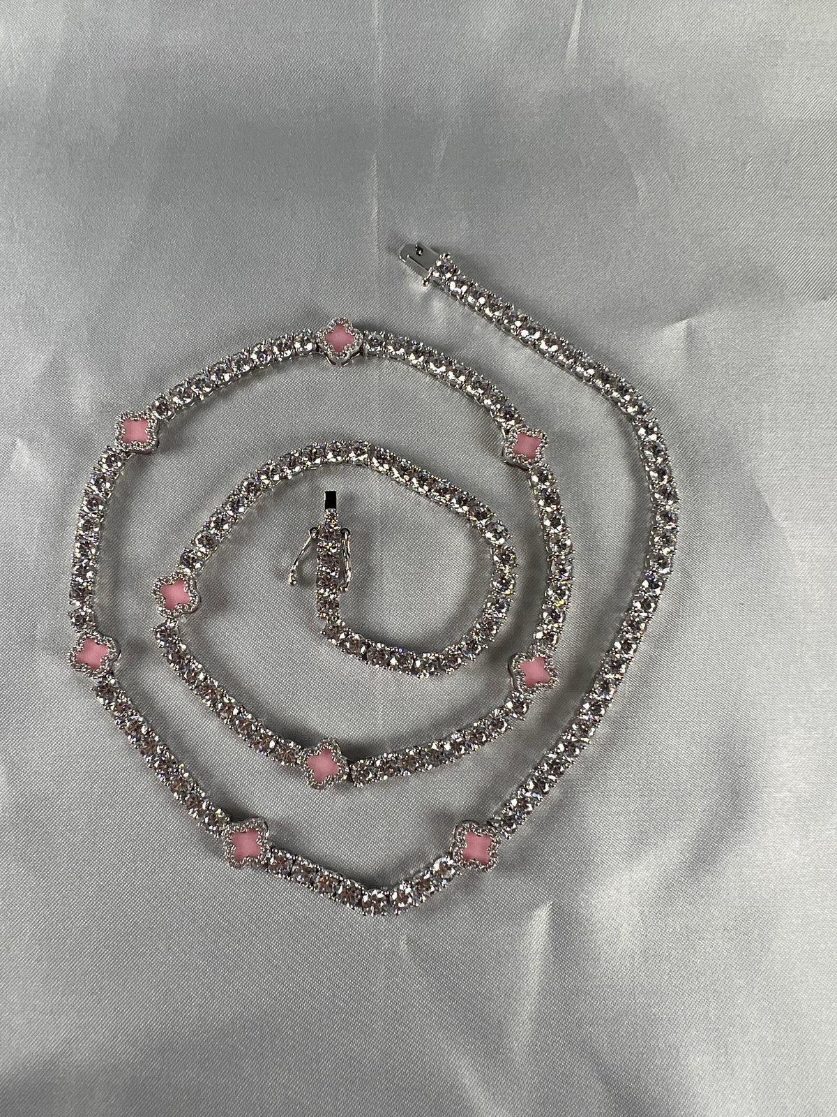 Four-Leaf Clover Lucky Tennis Chain- Miles Jewellery