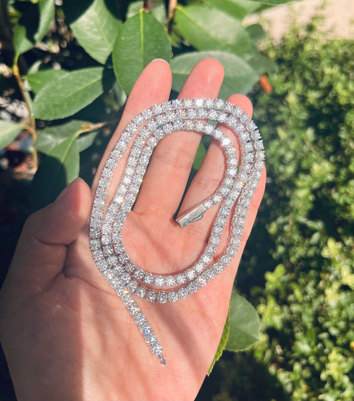 4mm Iced Tennis Chain Necklace- Miles Jewellery