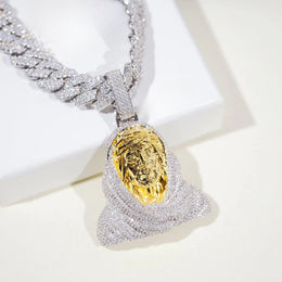 Iced Out 3D Jesus Bust Pendant product image 4
