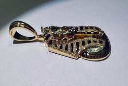 Iced Out Egyptian Pharaoh Pendant- Miles Jewellery