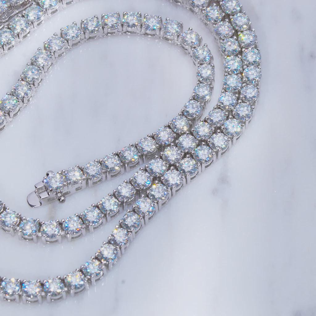 2-6.5mm VVS1 Moissanite Tennis Chain