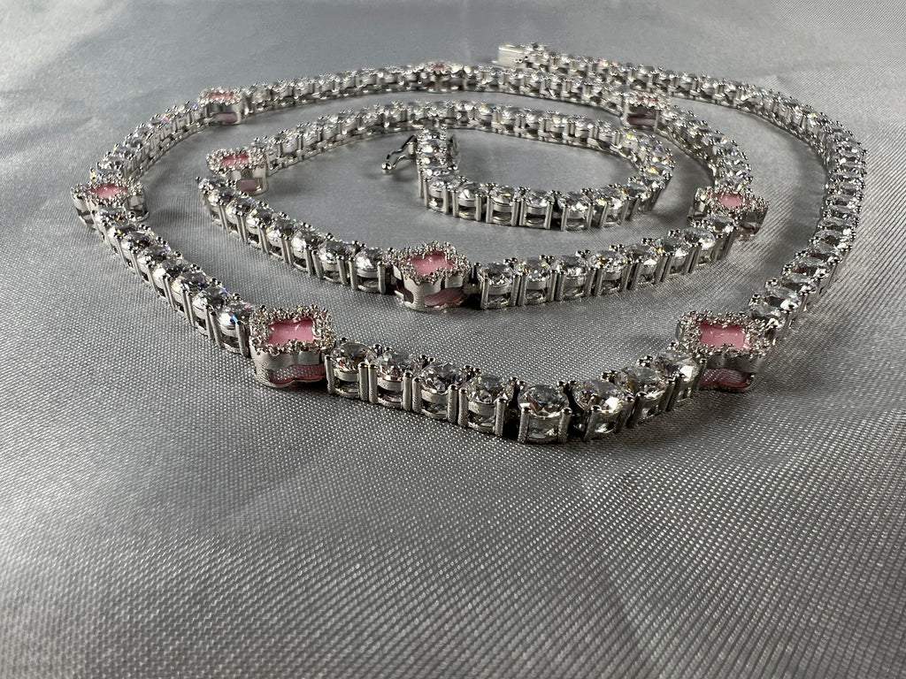 Four-Leaf Clover Lucky Tennis Chain- Miles Jewellery