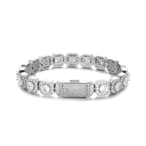 10/12mm Iced Out Halo Tennis bracelet product view 13