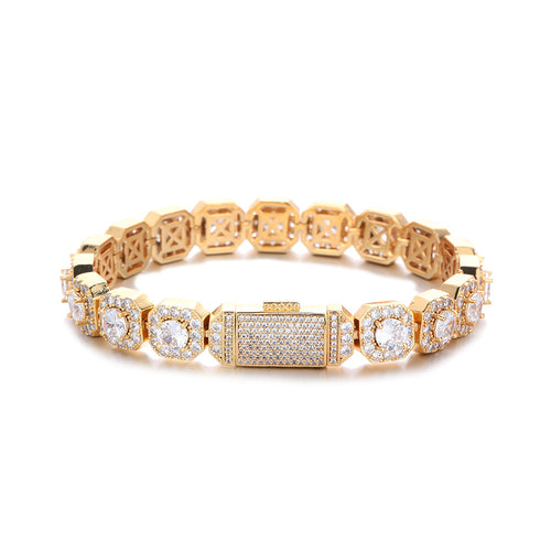 10/12mm Iced Out Halo Tennis bracelet product view 14