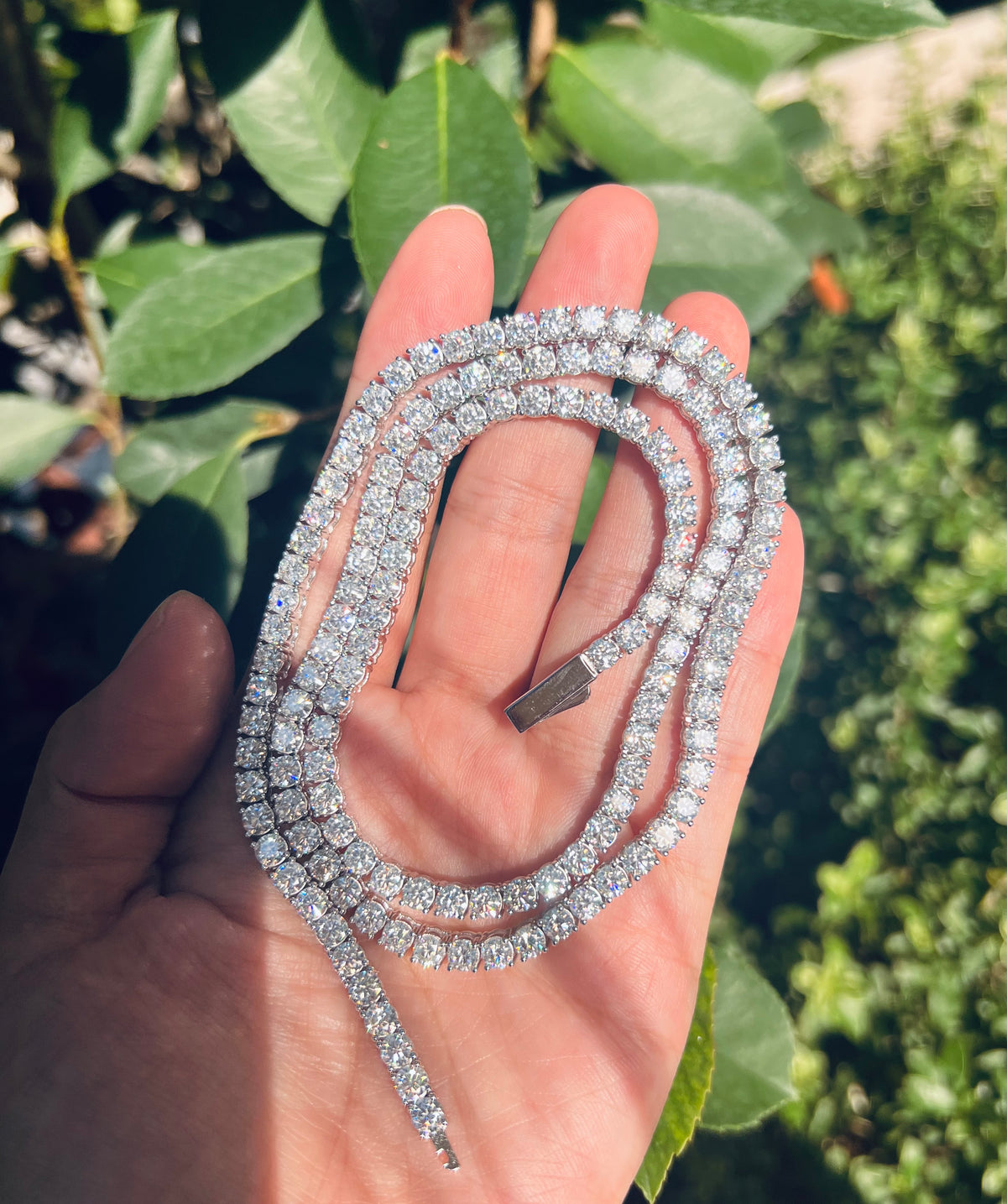 4mm Iced Tennis Chain Necklace- Miles Jewellery