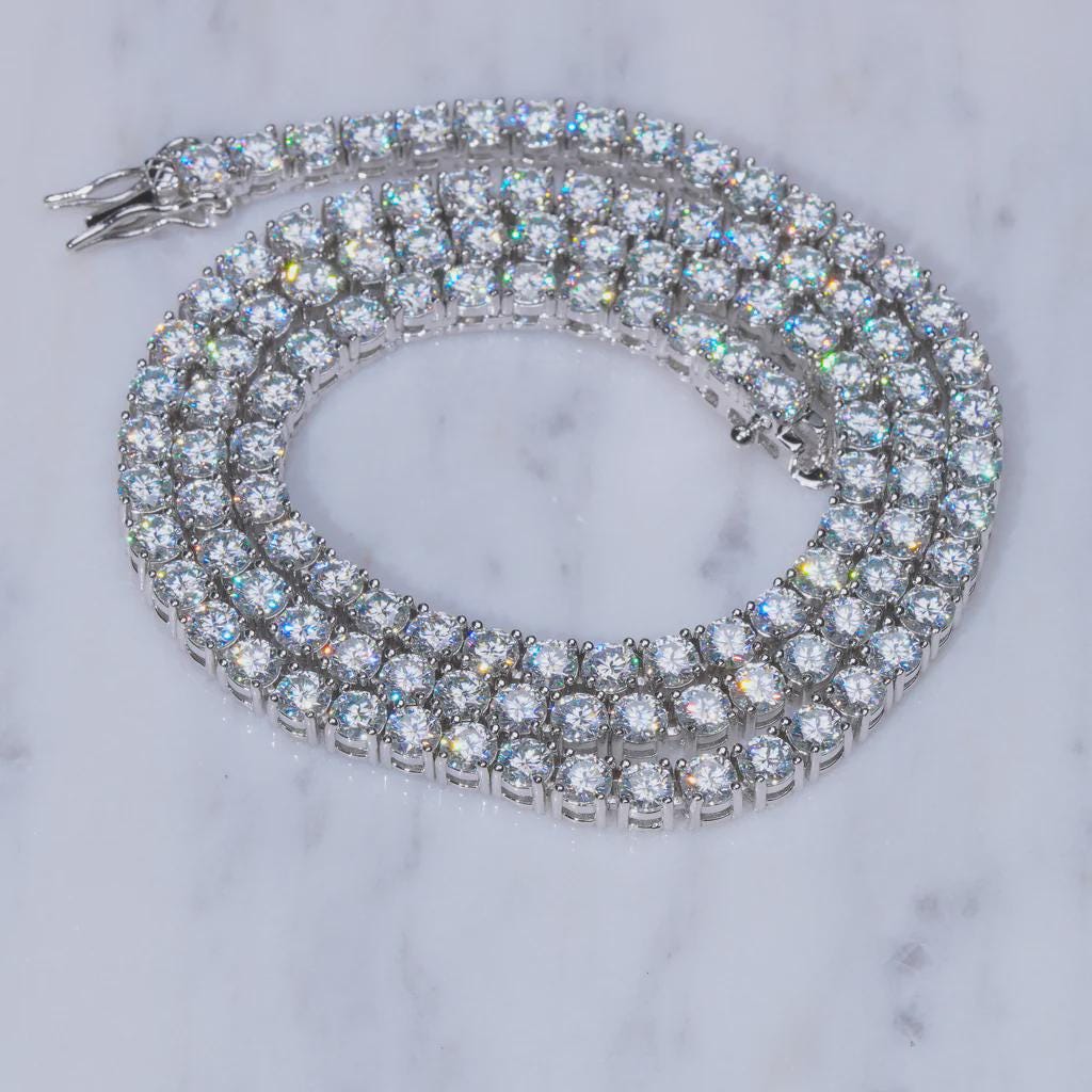 2-6.5mm VVS1 Moissanite Tennis Chain