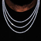 2-6.5mm VVS1 Moissanite Tennis Chain