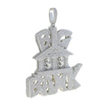 Iced Out BIG BANK Pendant Silver - Hip Hop Jewelry - Miles Jewellery