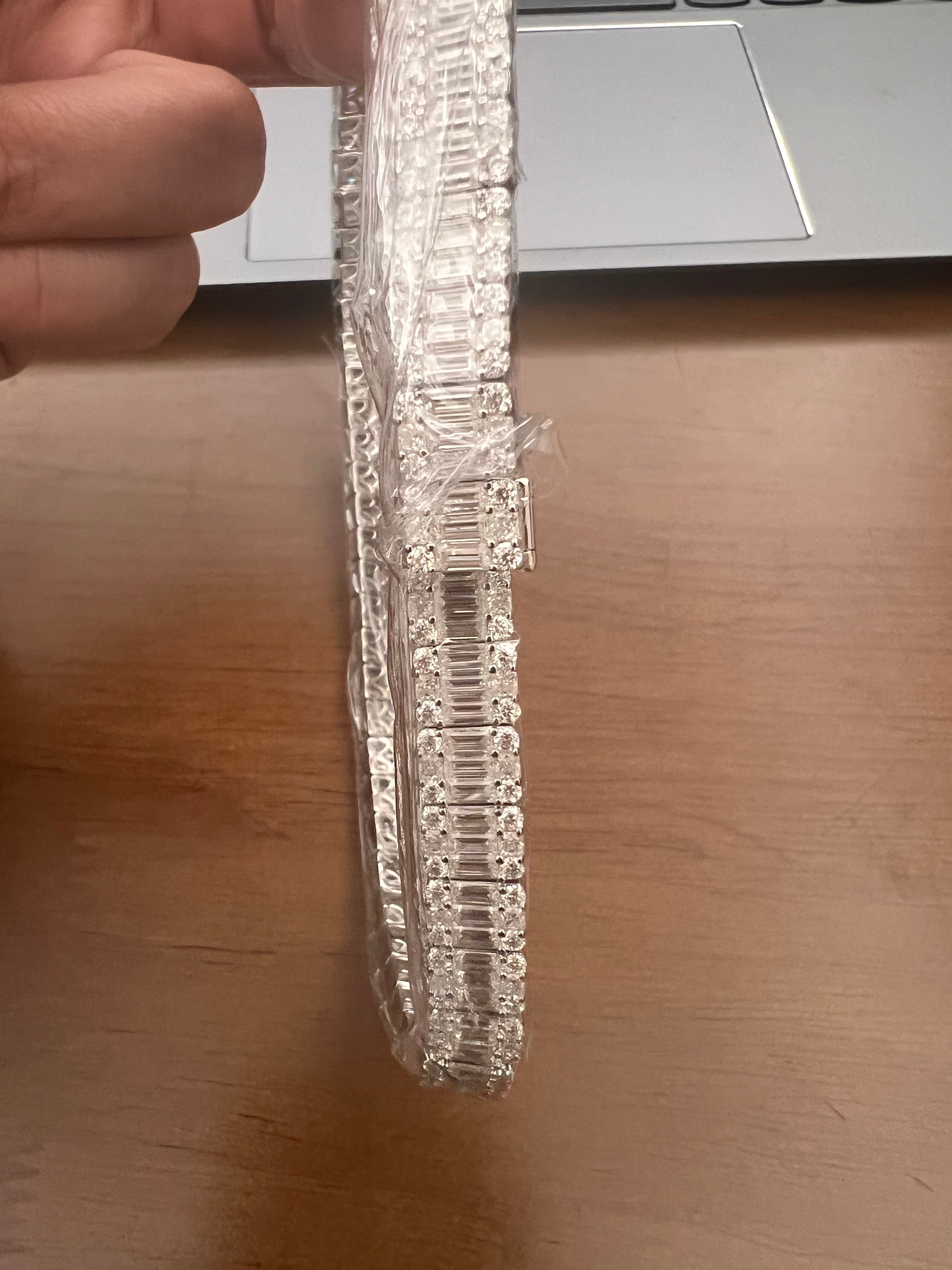 Iced 8mm Baguette Cuban Chain