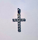 2-6.5mm VVS1 Moissanite 925 Sterling Silver Cross Pendant