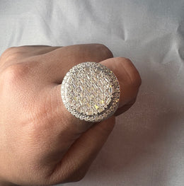 Dome Moissanite Statement Ring - 22.5mm- Miles Jewellery