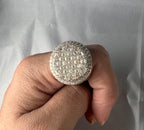 Dome Moissanite Statement Ring - 22.5mm- Miles Jewellery