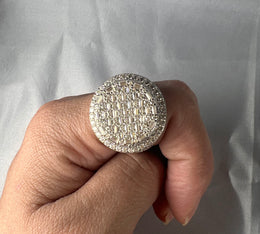 Dome Moissanite Statement Ring - 22.5mm- Miles Jewellery