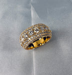 13mm Moissanite Iced Out Ring – 925 Sterling Silver VVS1 D Color Band Ring- Miles Jewellery