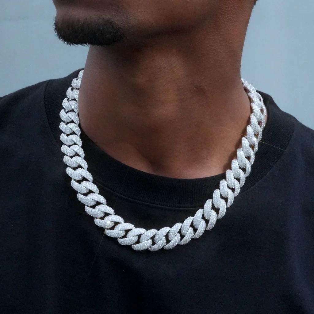 18mm Iced Out Miami Cuban Chain