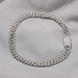 6mm Iced Out Cuban Chain bracelet product view 5