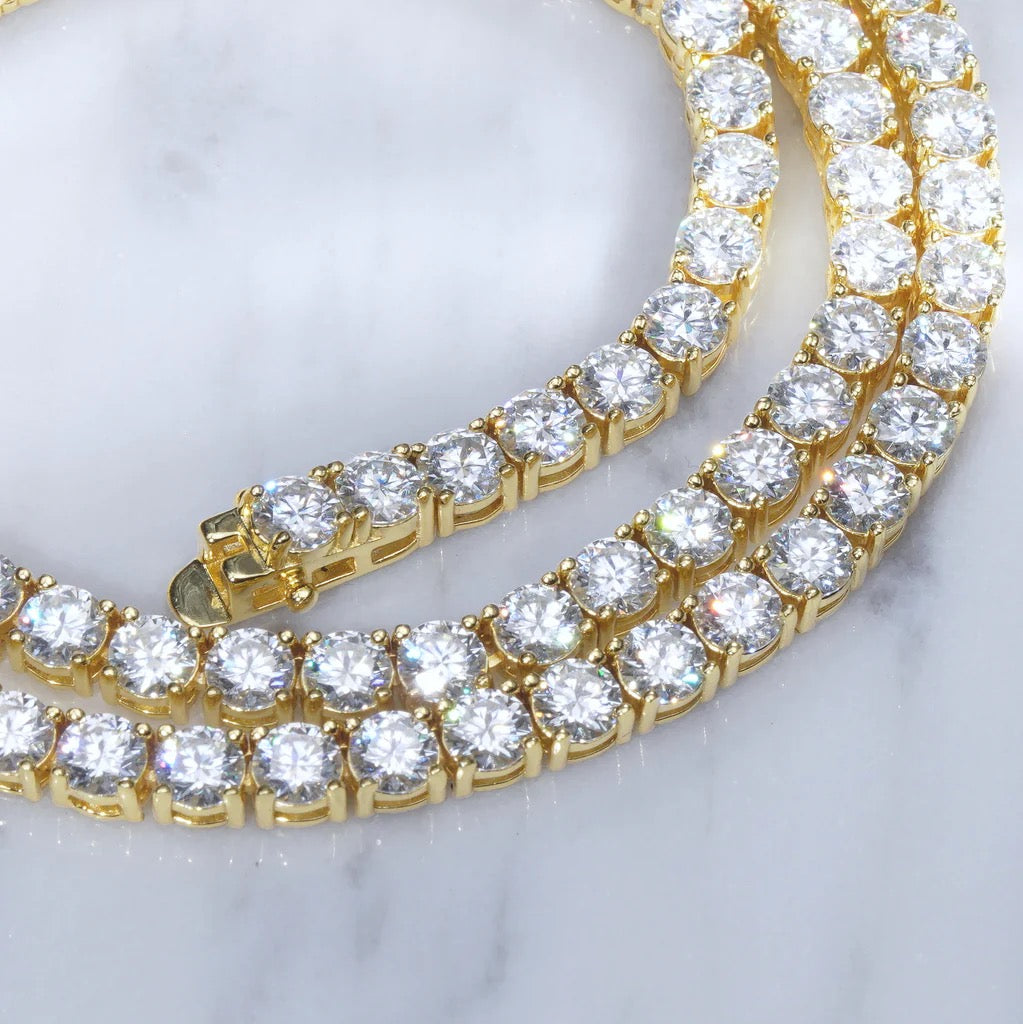4mm Iced Tennis Chain Necklace- Miles Jewellery