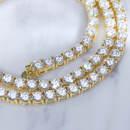 4mm Iced Tennis Chain Necklace- Miles Jewellery