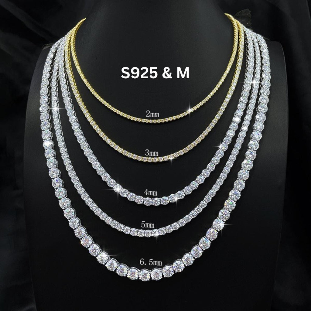 2-6.5mm VVS1 Moissanite Tennis Chain