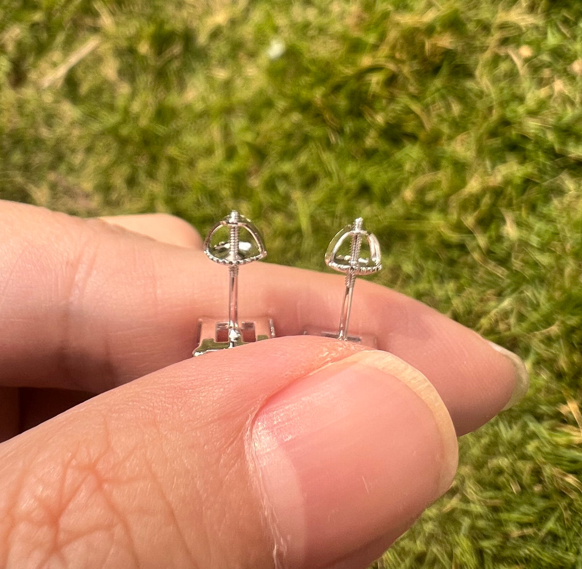 Princess Cut Moissanite Stud Earrings – Classic Square Diamond Look- Miles Jewellery