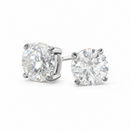 925 Sterling Silver Moissanite Stud Earrings - MilesJewellery
