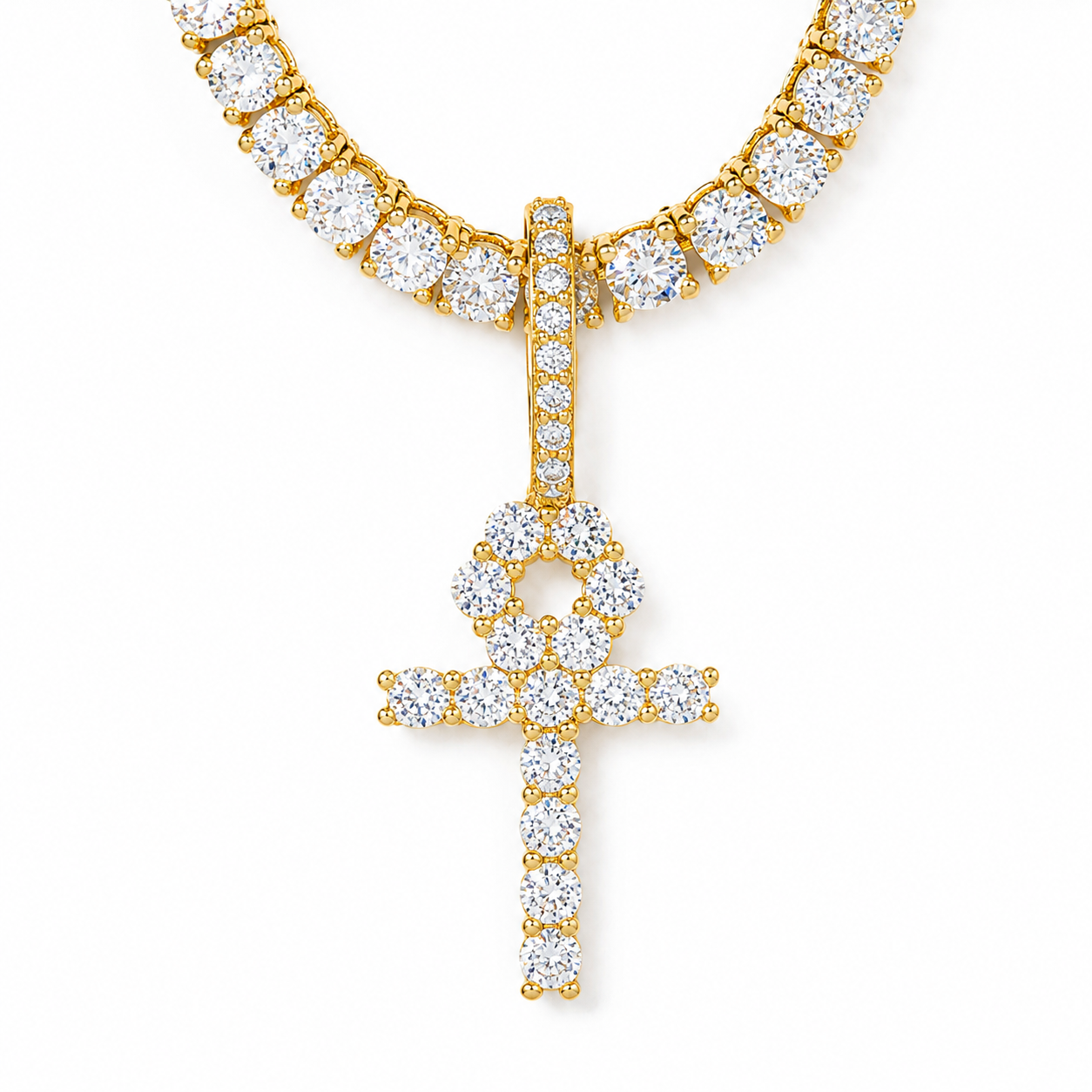 VVS Moissanite s925 Ankh Faith Pendant