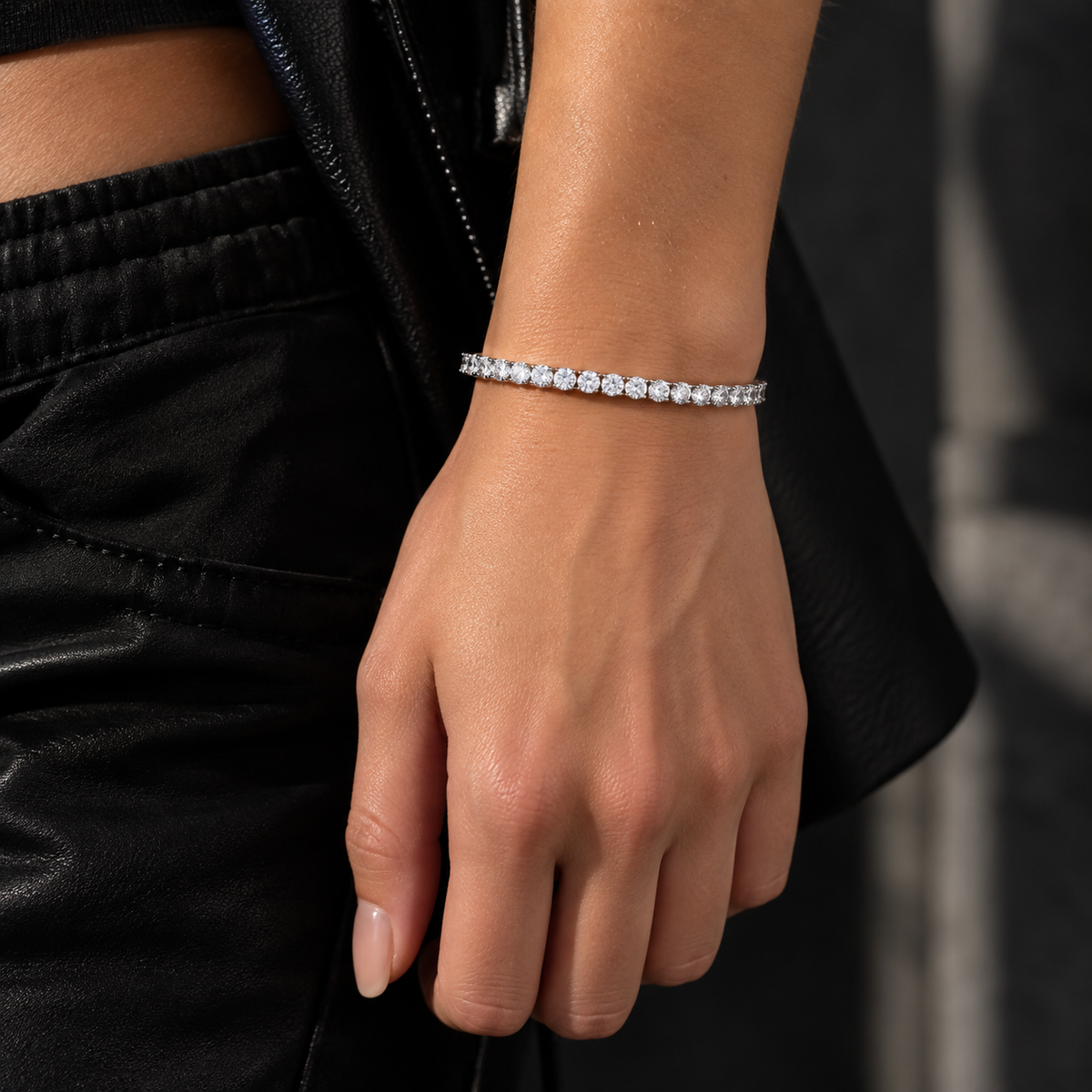 4mm Iced CZ Tennis Bracelet